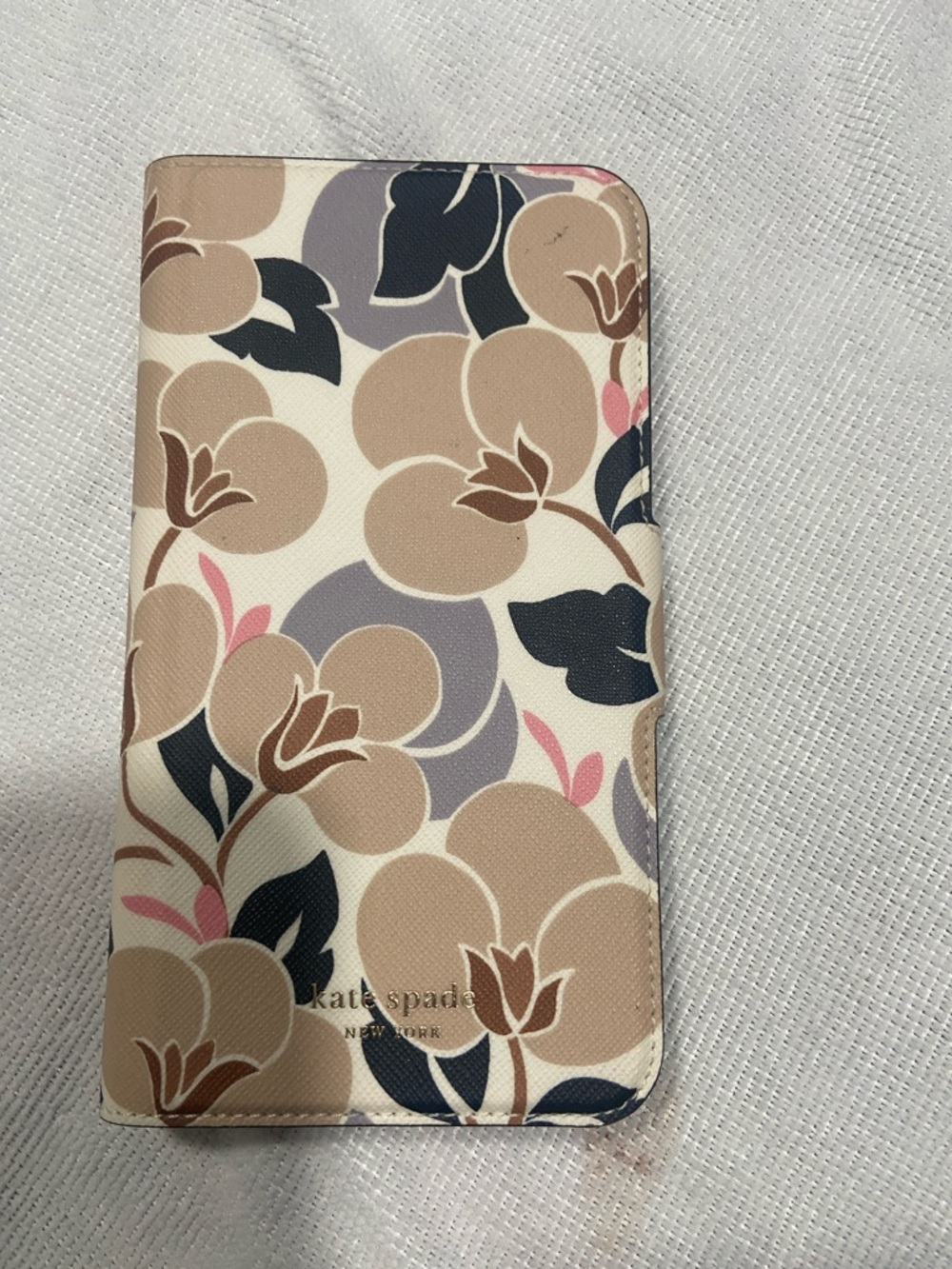 Kate spade Beige & Pink Floral Folio Phone Case